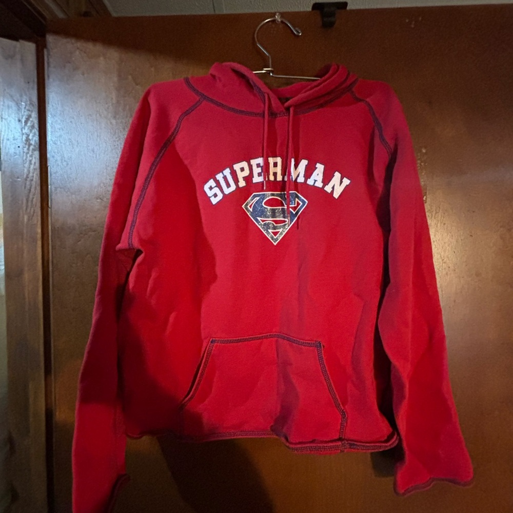 Superman Red Hoodie for girls youth